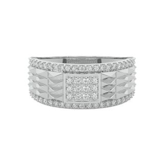 Victor Round Diamond Ring For Men